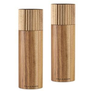 Cole & Mason -  Galloway Ribbed Salt and Pepper Shake Brown